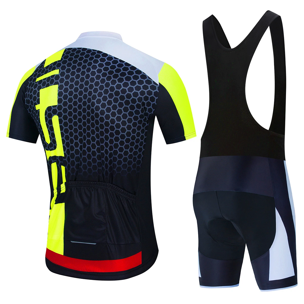 Cycling Jersey Set Summer Ropa Ciclismo Men's Bicycle Cycling Clothing Yellow and black Mountain Bike Jersey Sportswear Suit - Image 2