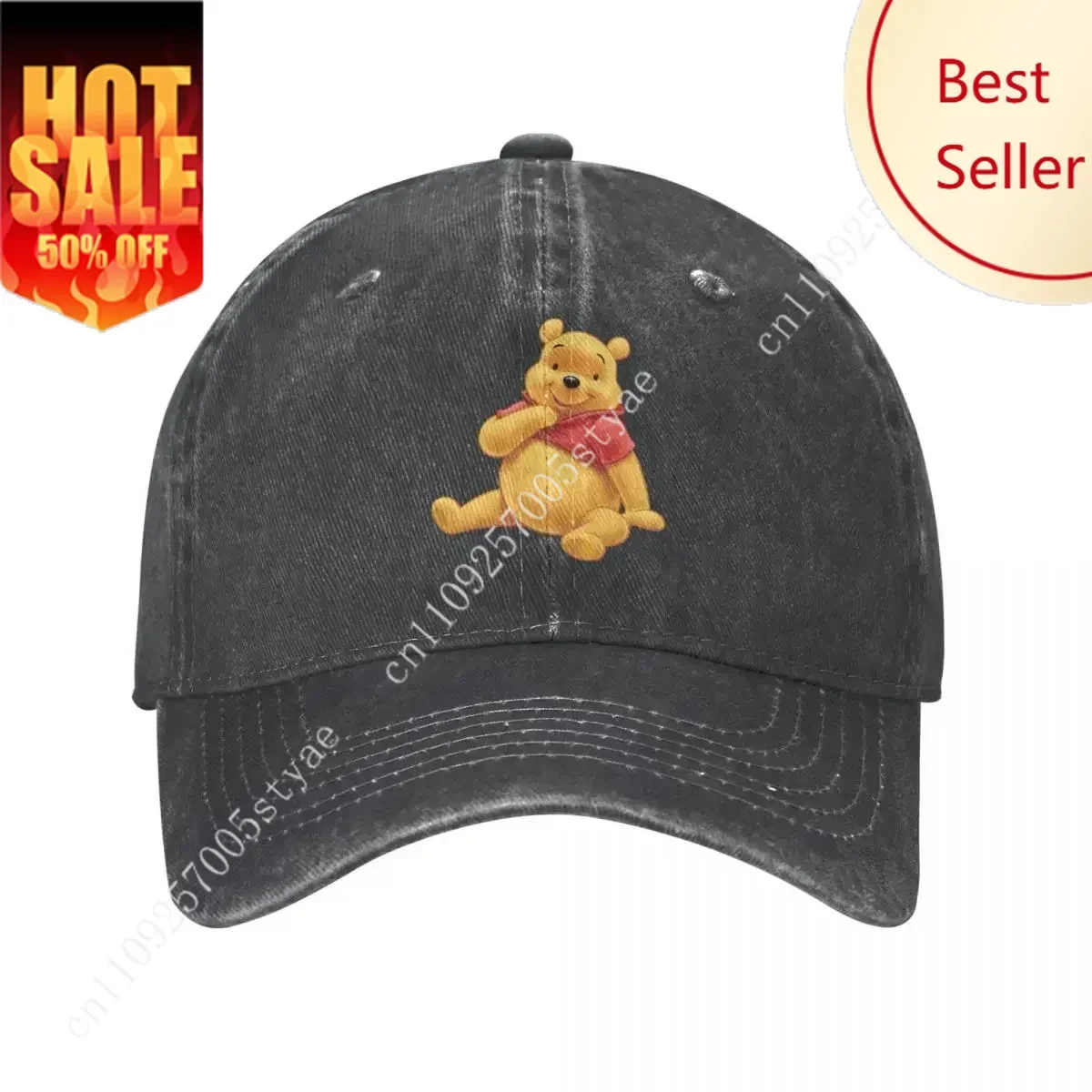 

Winnie The Pooh Accessories Adult Baseball Cap Distressed Washed Caps Hat Outdoor All Seasons Travel Headwear Sunscreen Sun Hat
