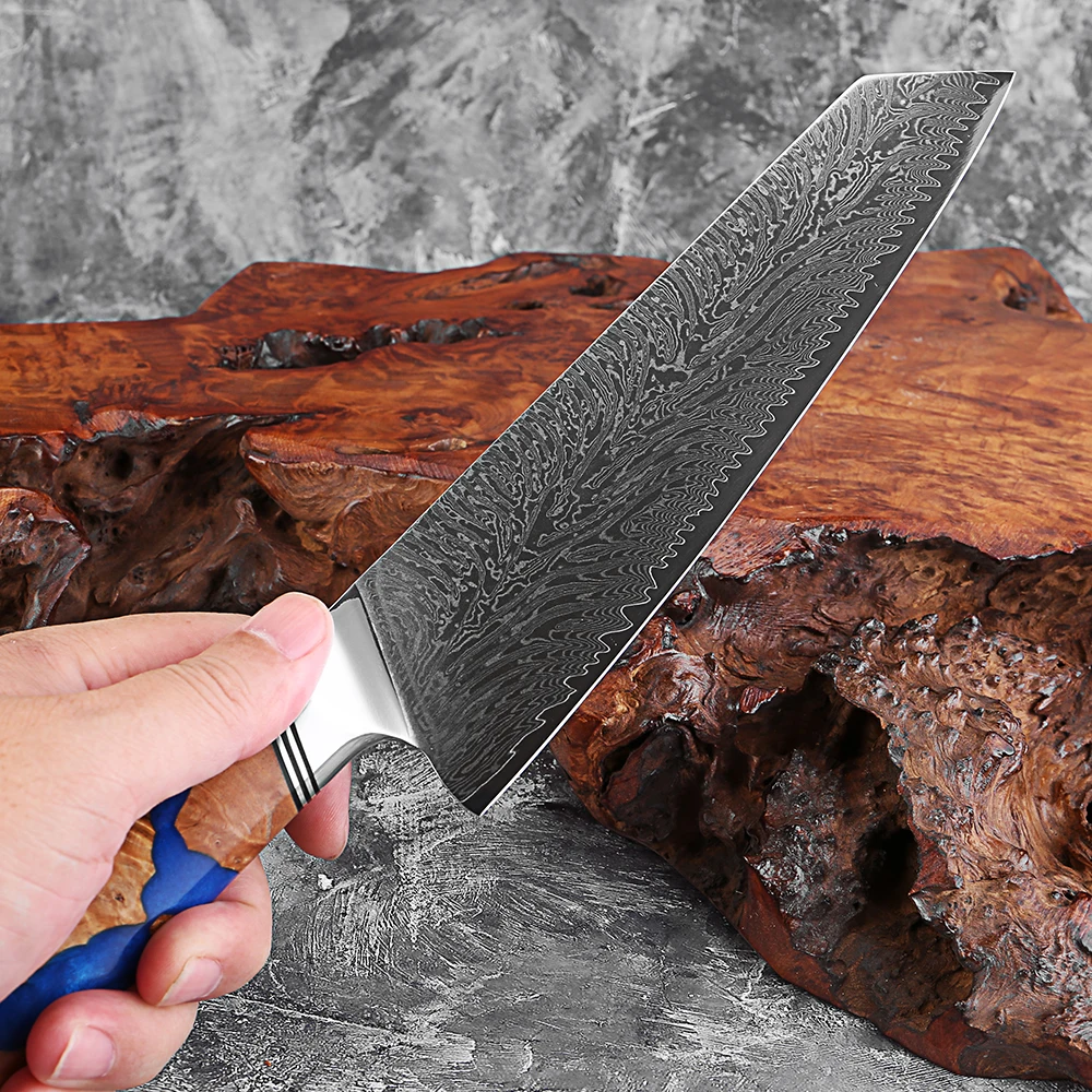 XITUO 1-9 шт. набор японских ножей шеф-повара, дамасские кухонные ножи с 67-слойным стальным лезвием VG10, набор ультра-острых кухонных ножей