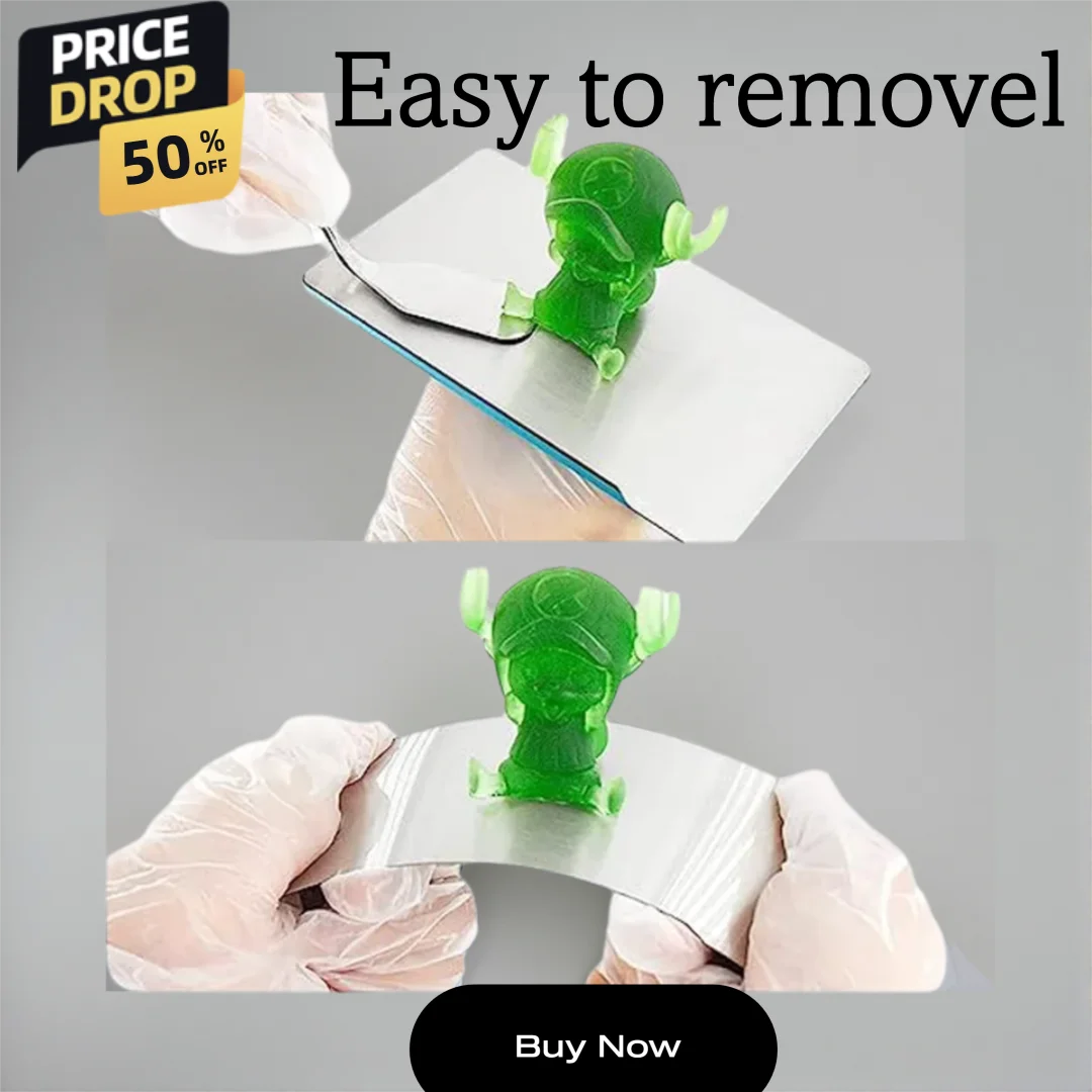 

Магнитная гибкая стальная пластина ENERGETIC Resin 138x126 мм + наклейка для подогреваемой платформы Creality Halot One Pro