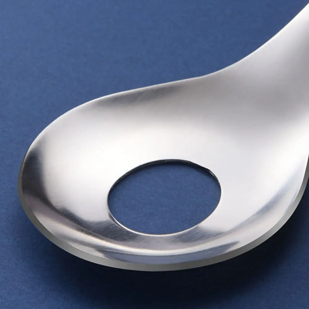 Stainless Steel Croquettes Meatball Spoon Mold with Round Hole Hangable Meatball Maker Spoon Non-stick Meat Press Tools Home Use