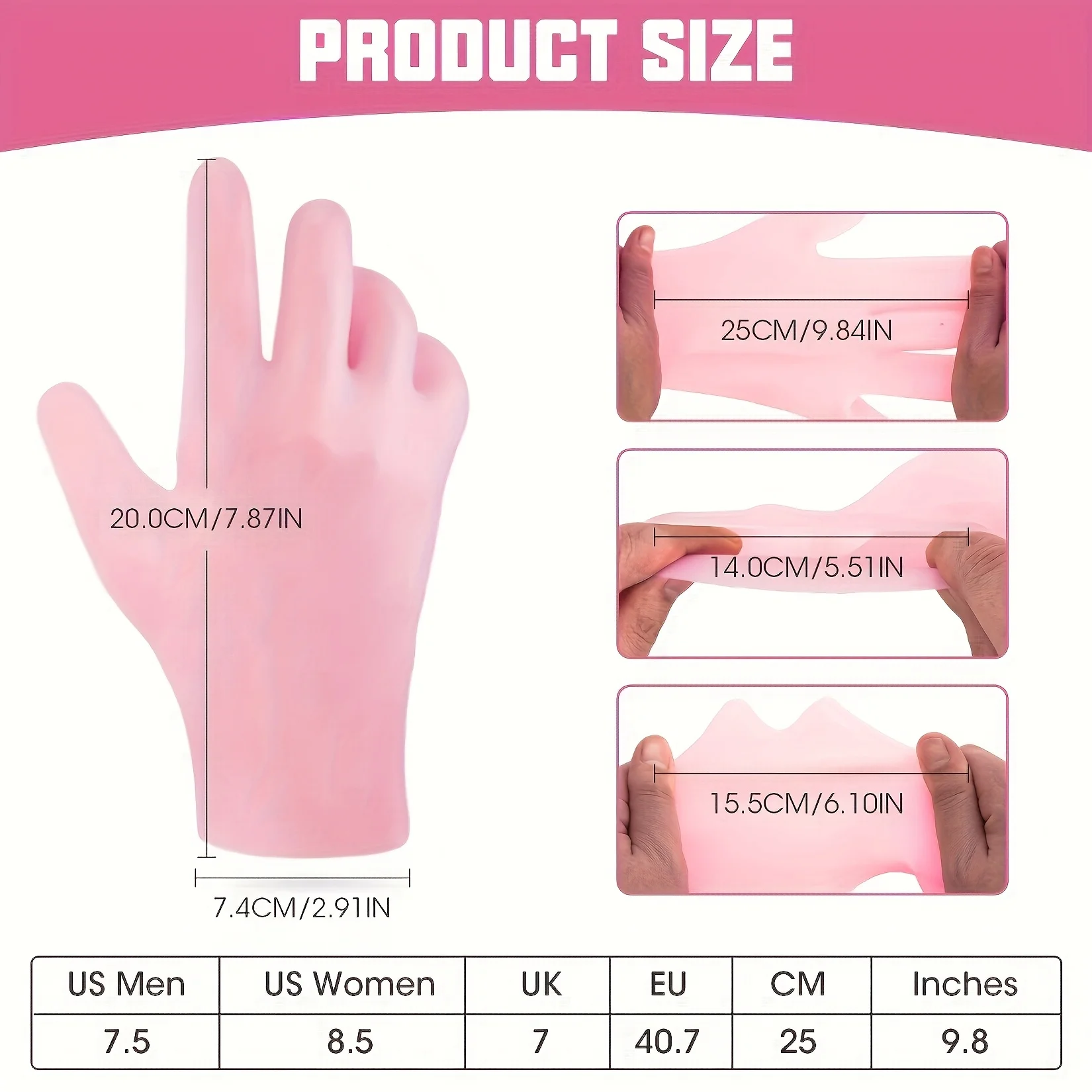 ชุดซิลิโคนให้ความชุ่มชื้น 3 ชิ้นสำหรับใบหน้ามือเท้าพร้อมมาส์กหน้าแบบใช้ซ้ำได้, ถุงมือดูแลเล็บนุ่มถุงเท้าให้ความชุ่มชื้น