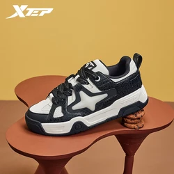 Xtep Star-X Skateboarding Shoes For Men 2024 Spring Cushion Durability Men's Leisure Shoes Lace Up  Outdoor Shoes 876119310002