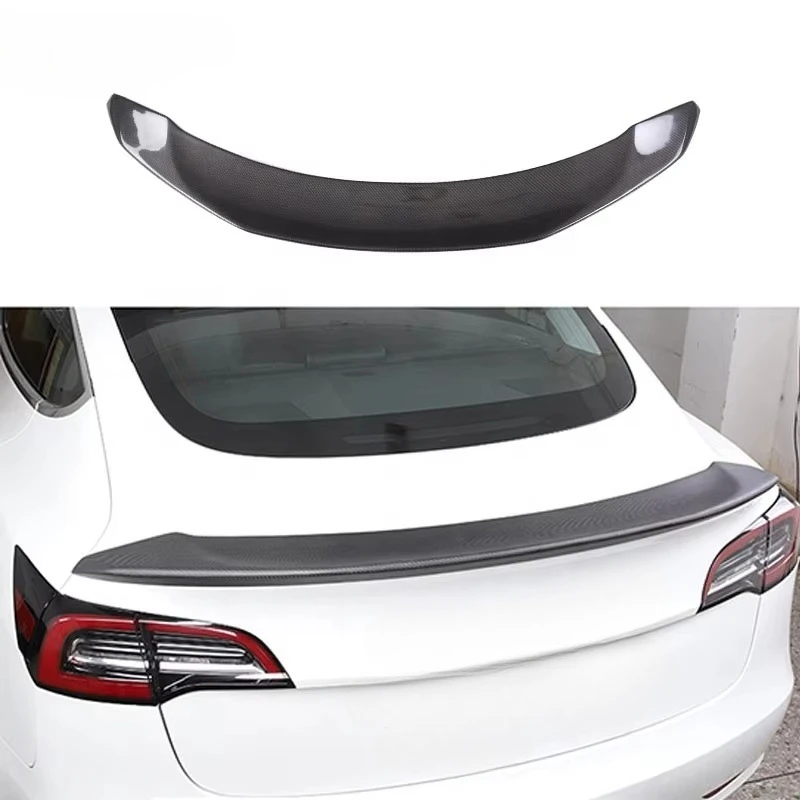 

Car Accessories For Model 3 2018-2020 Carbon Fiber Spoiler Car Body Kit Sport Style Rear Spoiler