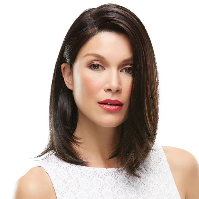 

1 парик из синтетического волокна, подходит для женщин - волнистая форма, подходит для повседневного ношения.