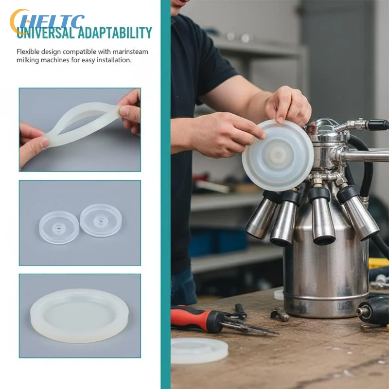 Small Silicone Membrane for Milking Pulsator Repair Essential Replacement Part for Dairy Cow Goat Milking System Farm Accessory