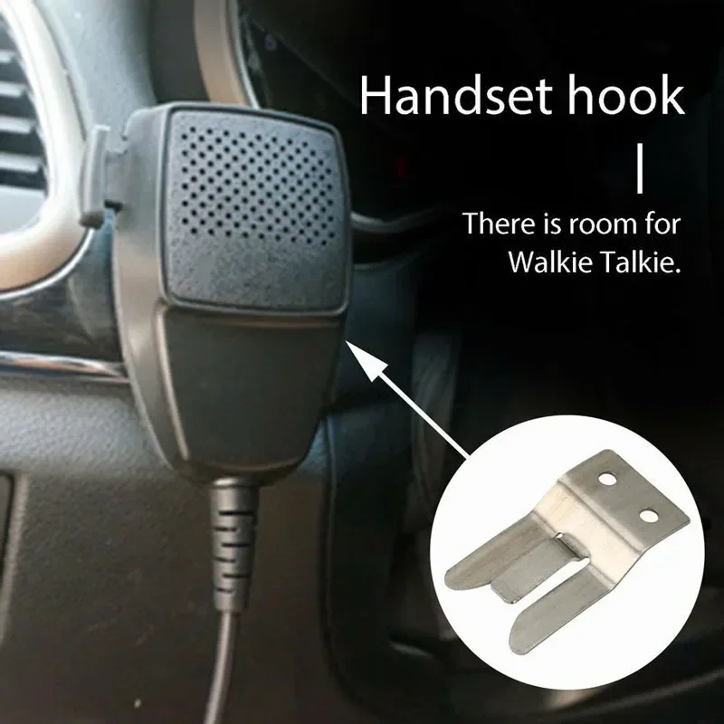 10PCS CB Radio Mic Holder Car Microphone Hook Clip SM50 for Baofeng Yaesu Kenwood Icom Motorola Wouxun TYT QYT