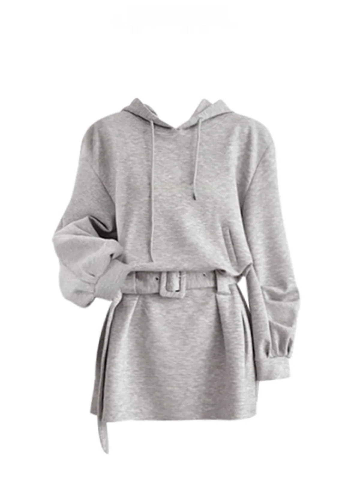 

Retro American ey Hoodie Dr Women's Autumn Winter Sweet And Spicy Waist Cinching Slimming ort Sve Dr Trendy