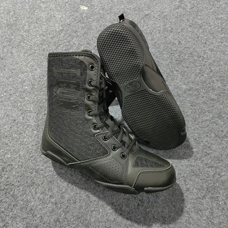 

Classic Brand Boxing Sports Shoes for Mens Professional Men Wrestling Sneakers Rubber Sole Wearable Gym Training Shoes Man