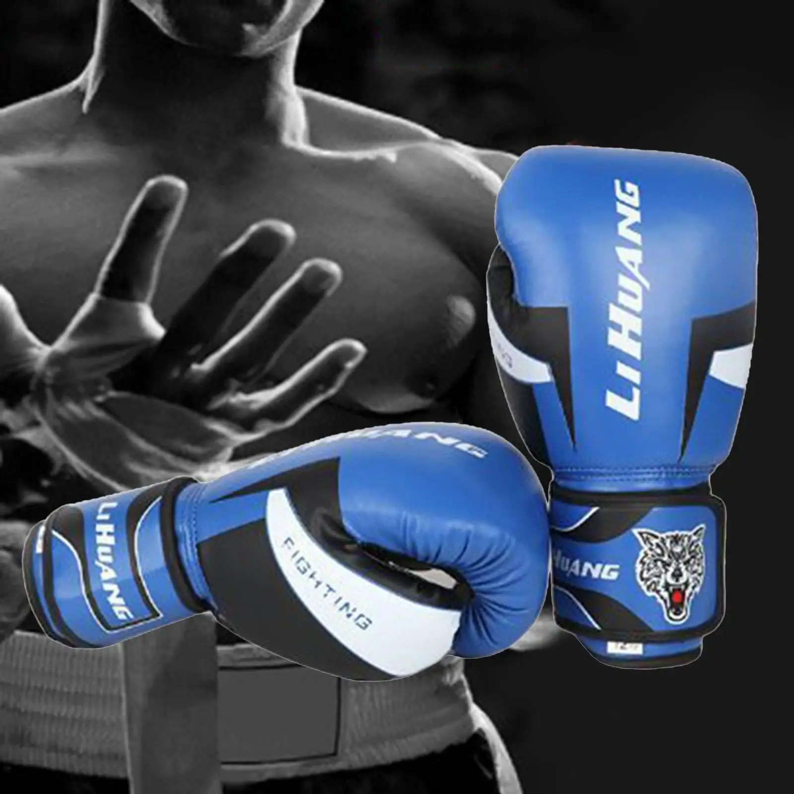 Boxhandschuhe 6 8 10 12 OZ PU-Leder Muay Thai Guantes De Boxeo Sanda Free Fight MMA Kickbox-Trainingshandschuh für Männer Frauen