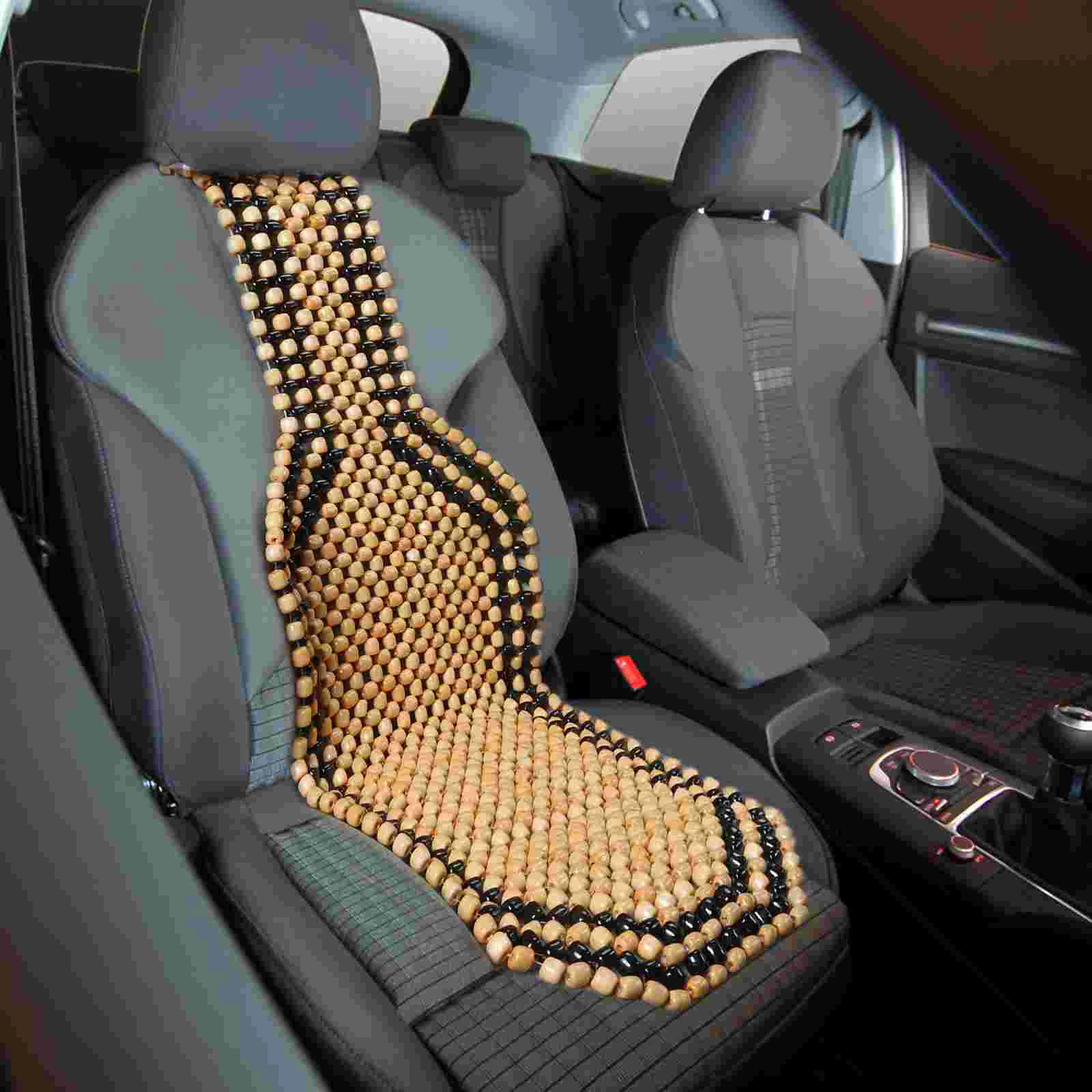 

Seat Cushion Car Wood Bead Pad Auto Cover Beaded Massaging Supplies Cool Summer