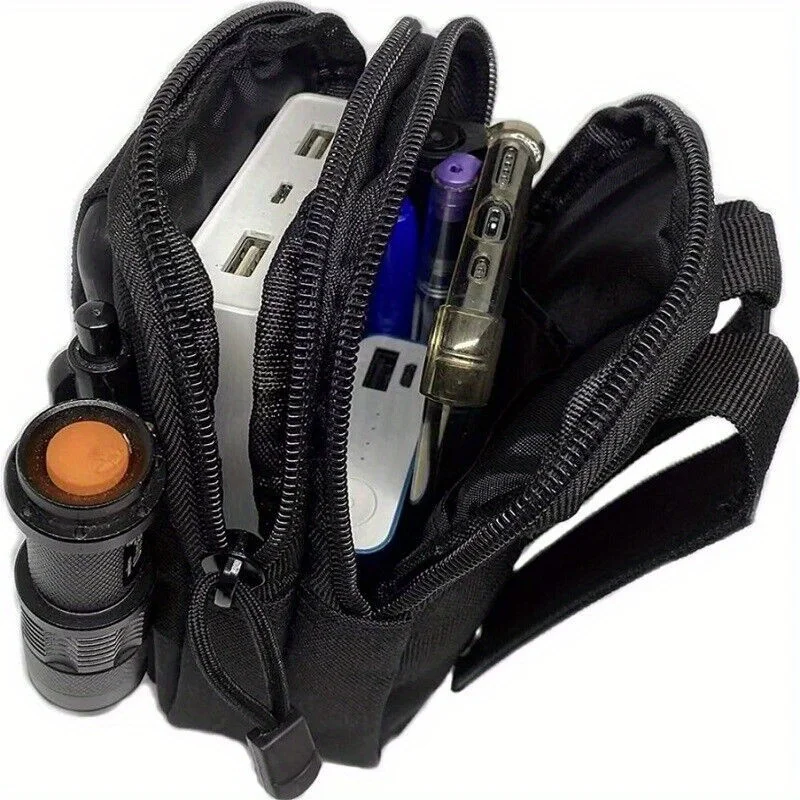 1 Stück taktische Unisex-Hüfttasche – robuste, multifunktionale Gürteltasche mit verstellbarem Riemen, sicherer Reißverschluss, leicht