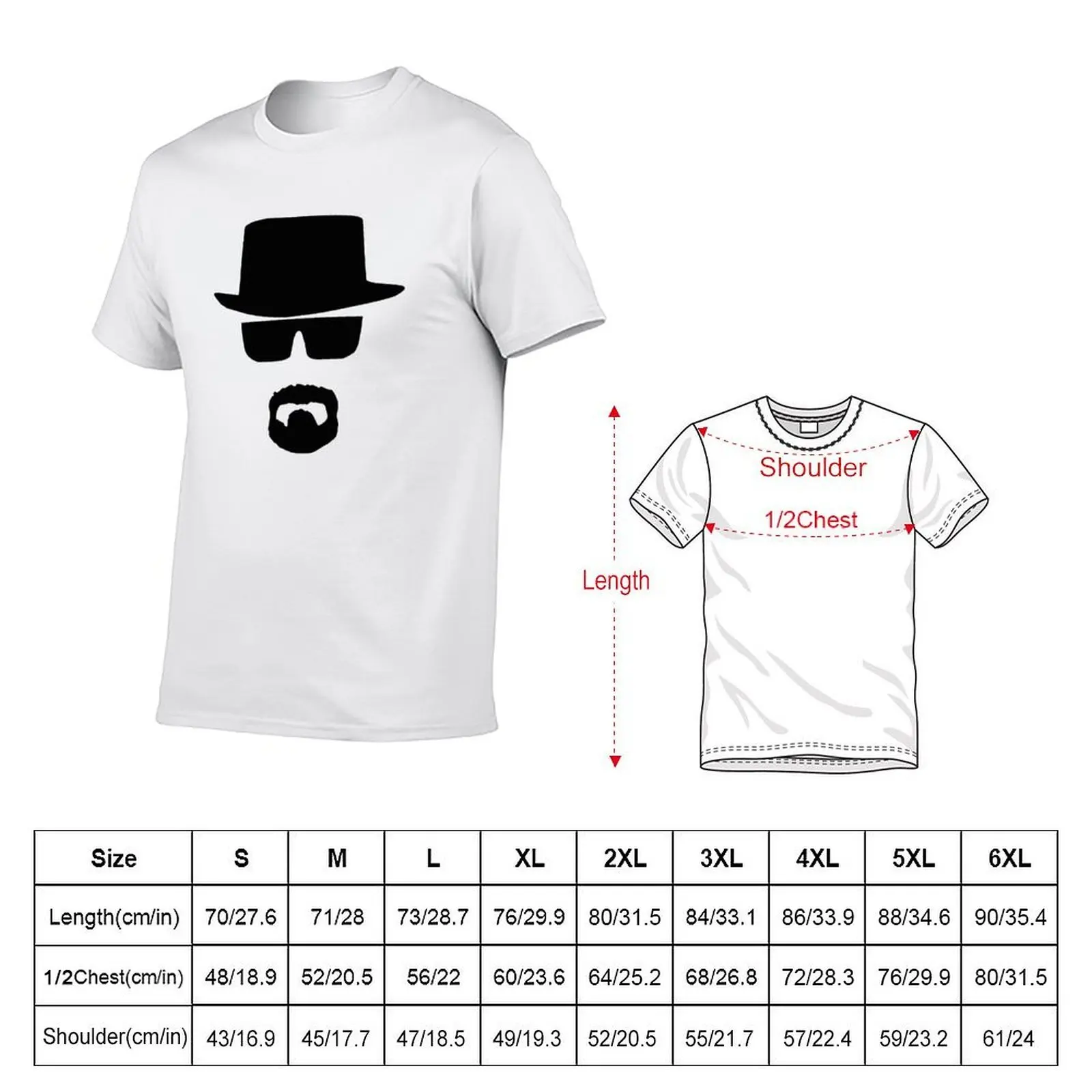 Walter White T-Shirt man t shirts high quality luxury brand t shirt personalised man t shirt heavy cotton T-Shirt