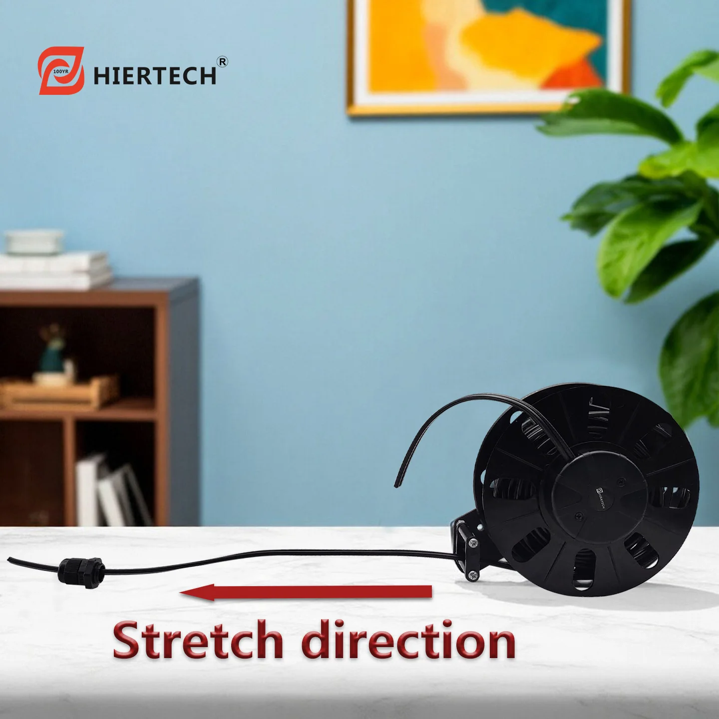 Hiertech Power Cord Automatic Cable Retractor 2-Core 18Awg 8m Factory Direct Sales