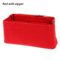 red with zipper