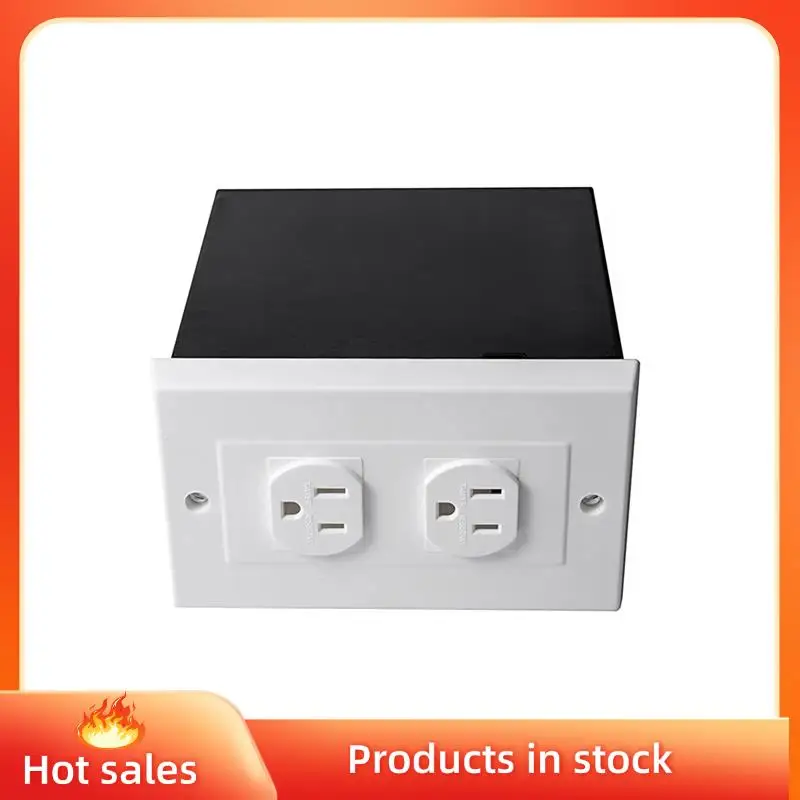 

Imitation Double US Plug Wall Safe Security Stash Box For Jewelry, Valuables, Cash