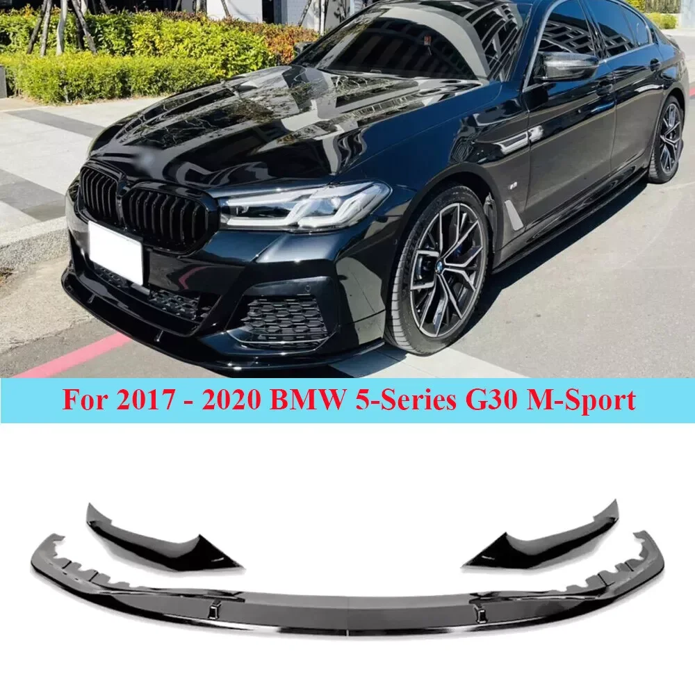 

Front Bumper Spoiler Lip For 2017~2020 BMW 5-Series G30 G31 M-Sport Bumper 525i 530i 540i M-Tech Car Front Lips Car Body Kit