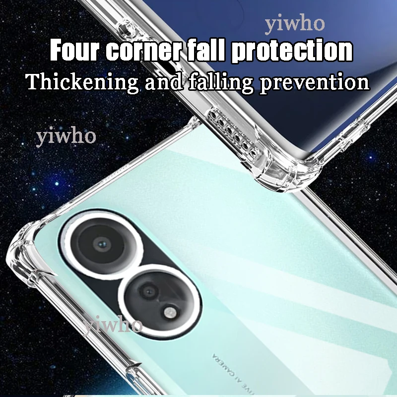 Shockproof Clear Case for Oppo A58 4G 6.72\