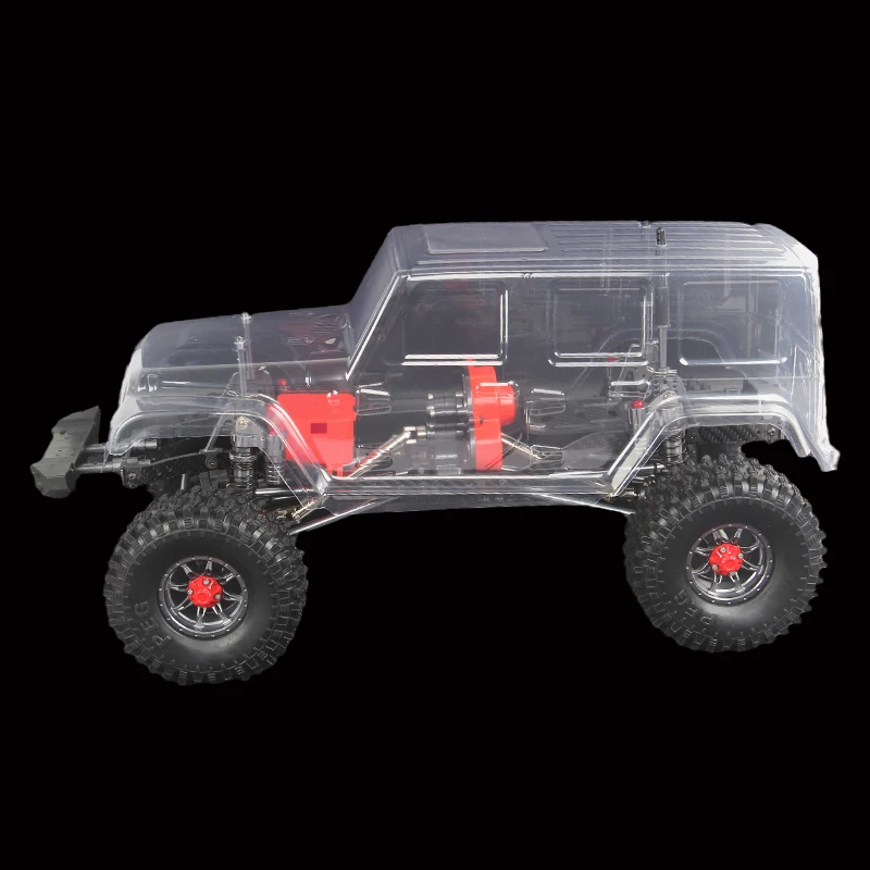 Obudowa samochodu z rozstawem osi 313 mm do gąsienic 1/10 RC Axial SCX10 i SCX10 II 90046 90047 Jeep Wrangler