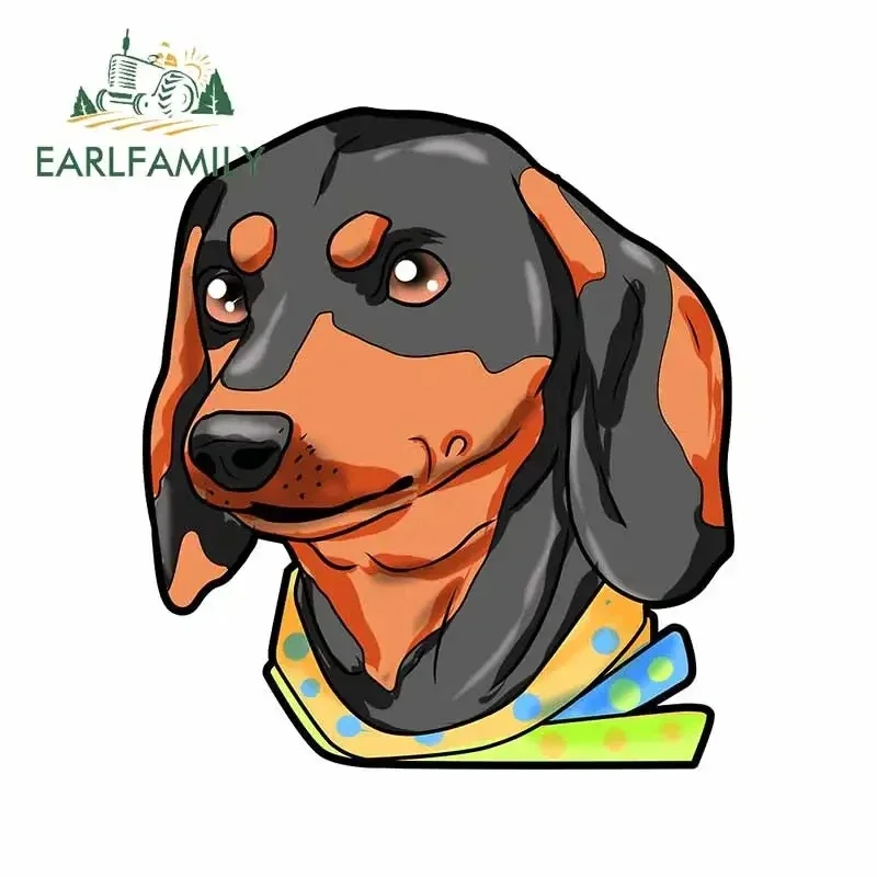

EARLFAMILY 13cm x 11.4cm for Dachshund Badger Dog Decal Waterproof Windows Scratch-proof Refrigerator Personality Car Stickers