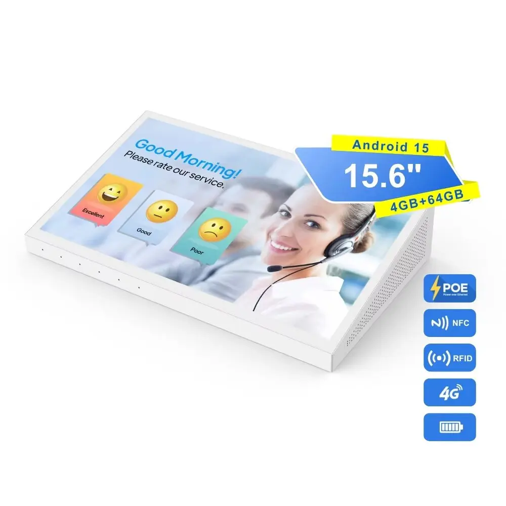 OEM New 8inch Desktop Rockchip Quad Octa Core Android Tablet Pc Wi-Fi POE NFC 4G Touch Screen Kiosk Smart Office Business ROHS