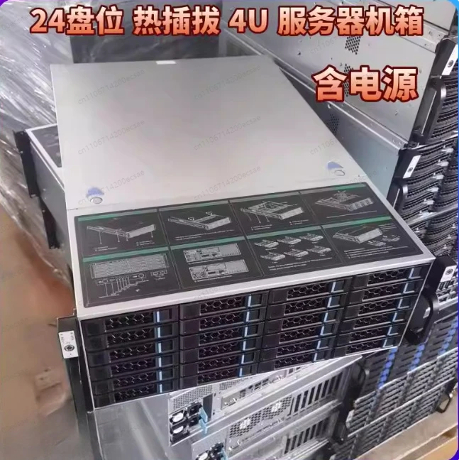 24/36 Disk Server NAS Chassis, Hot Swap, Storage 4U Rack
