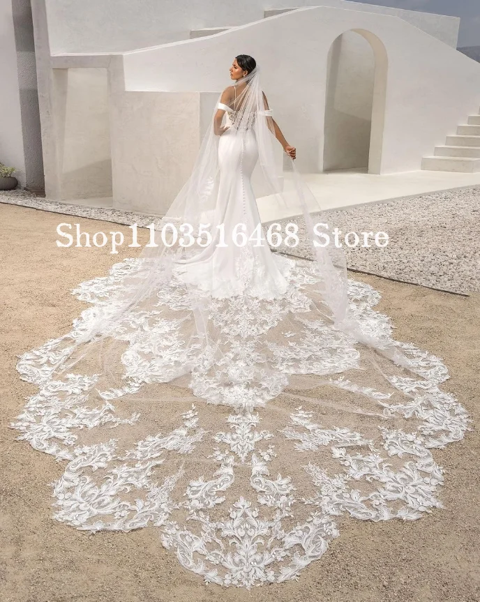 Vestido De Novia elegante, prenda De un hombro, De satén, marfil, sirena, largo, Formal, personalizado, para ocasiones formales, 2024