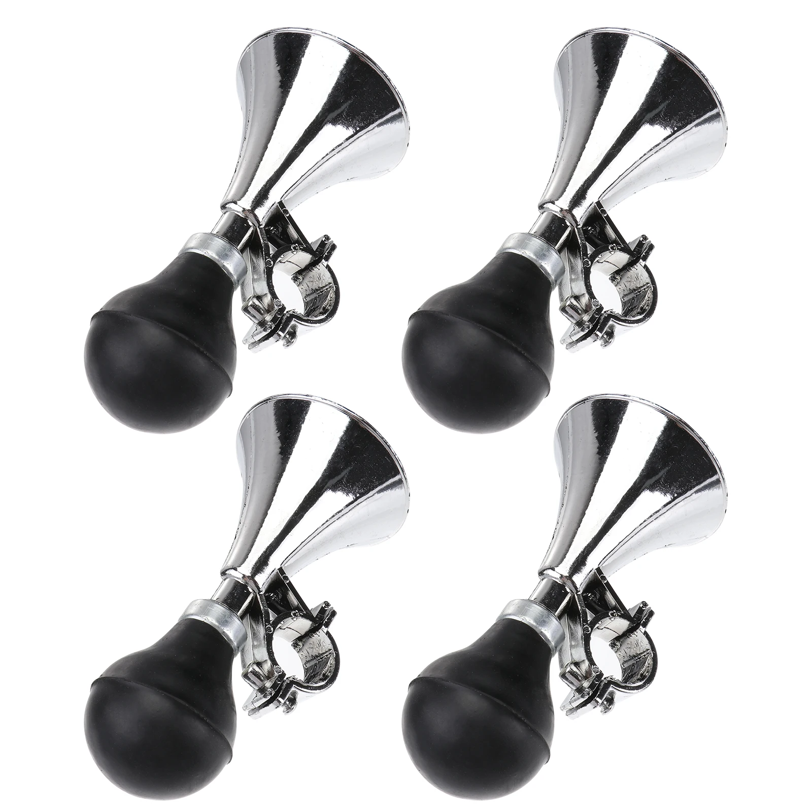 

4pcs Durable Loud Strong Sound Bicycle Air Bike Handlebar Horns Pressure Horn Handlebar Horns For Bike Motorcycle Horn Gift