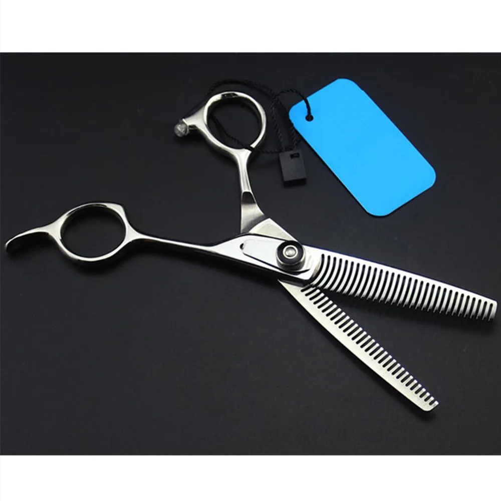 Professional Japan 440c steel 6 \'\' scissor Double sided hair scissors Thinning barber tools haircut shears hairdresser scissors