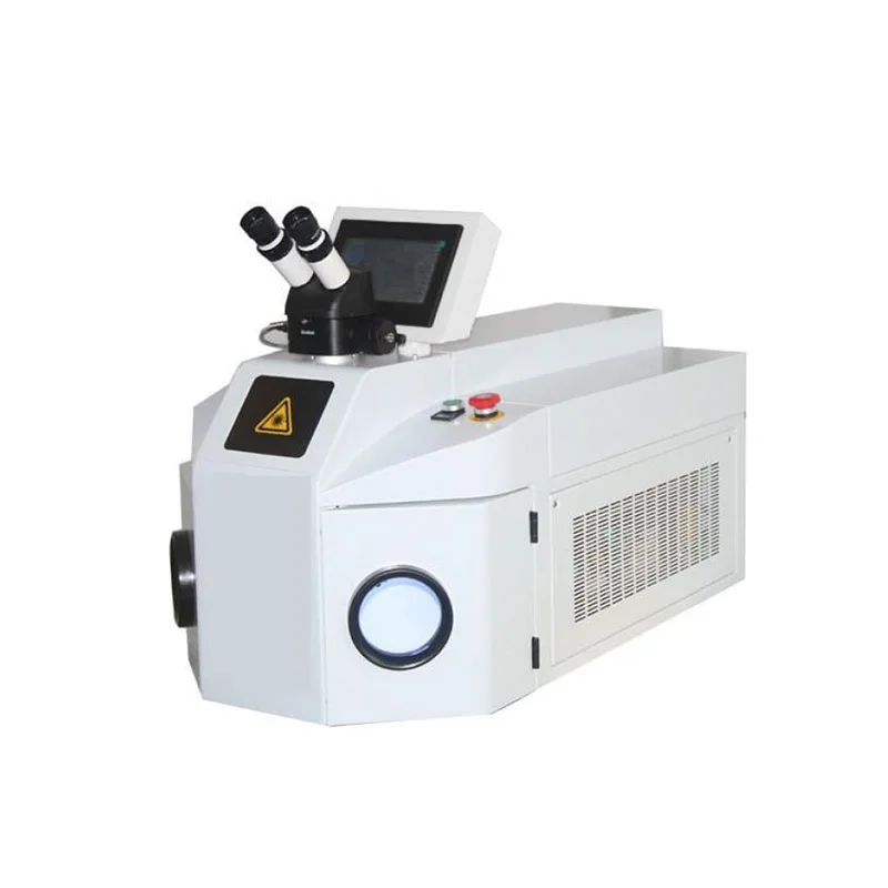 Small Tabletop Gold And Silver Jewelry Laser Welding Machine With CCD Microscope 200W Built-in Air Cooling System