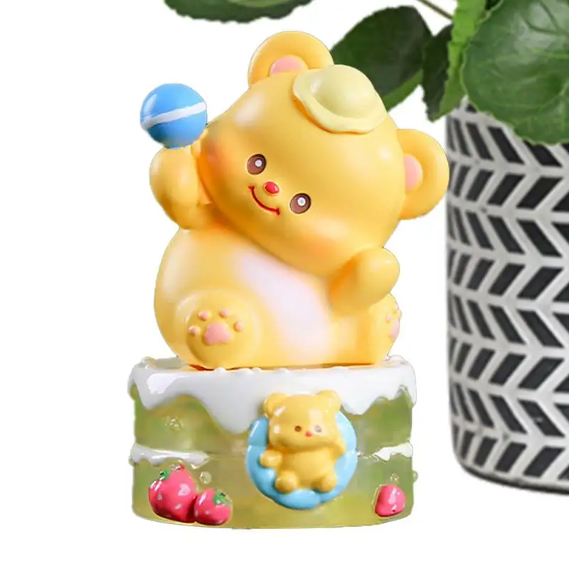 

Anime Sculpture Cartoon Bear Shape Action Figure Toys Creative Collectible Toy Desktop Decoration For Girls And Women