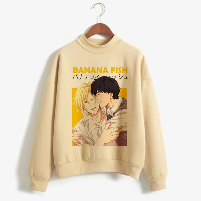 Banana Fish Manga Y2k Sweatshirt Hot Japanese Anime Cartoon Hoodies Funny Graphic Streewear Men Women Kawaii Hip Hop Clothes 90s