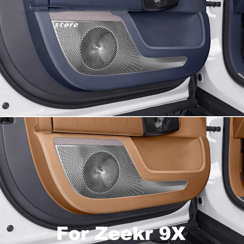 For Zeekr 9X 2025 2026 Car Door Panel Anti-scratch Leather Pad Door Protective Pad Interior Accessories