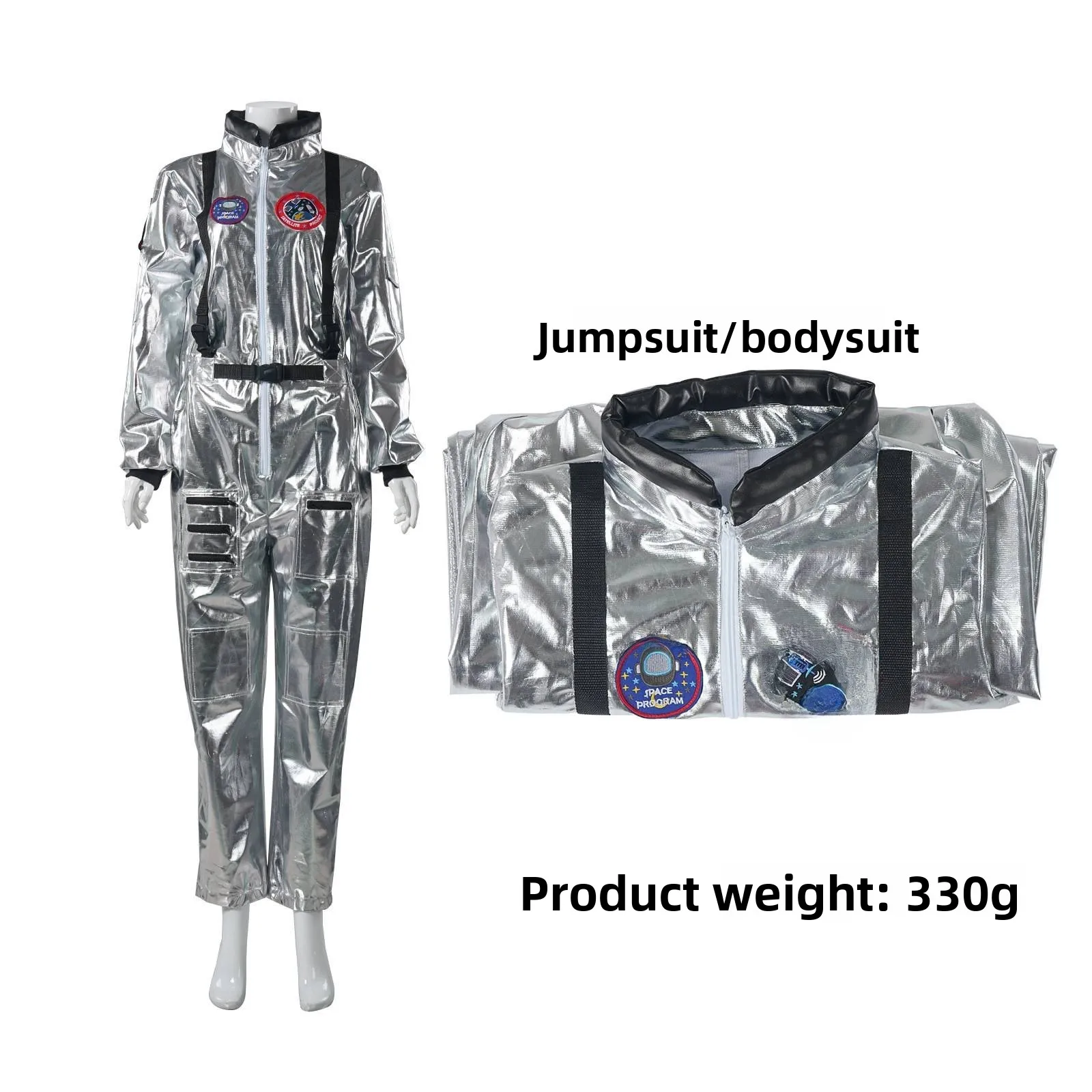 

loween Astronaut Space Suit Pilot CoS Space Suit Astronaut Costume Stage Costume Women's Traditional Clothing Ethnic Faion