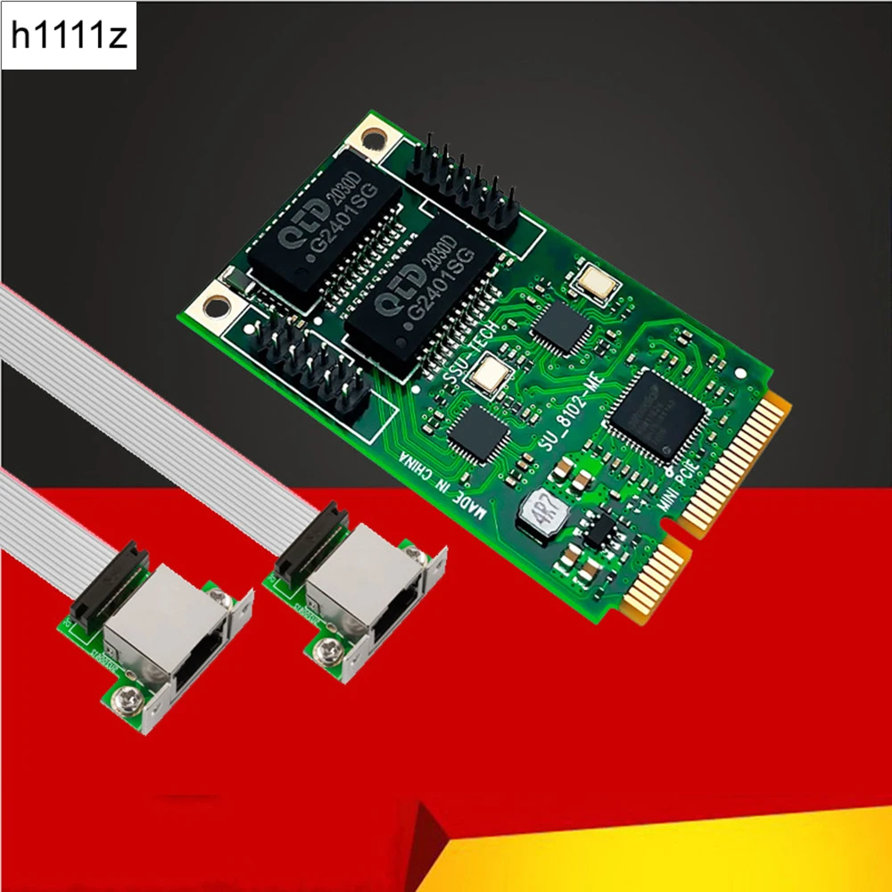 Network Card RJ45 LAN Gigabit Ethernet Mini PCI Express PCIE Gigabit Network Adapter COM Port RJ45 for ASM1182e Chip 1000M Cards