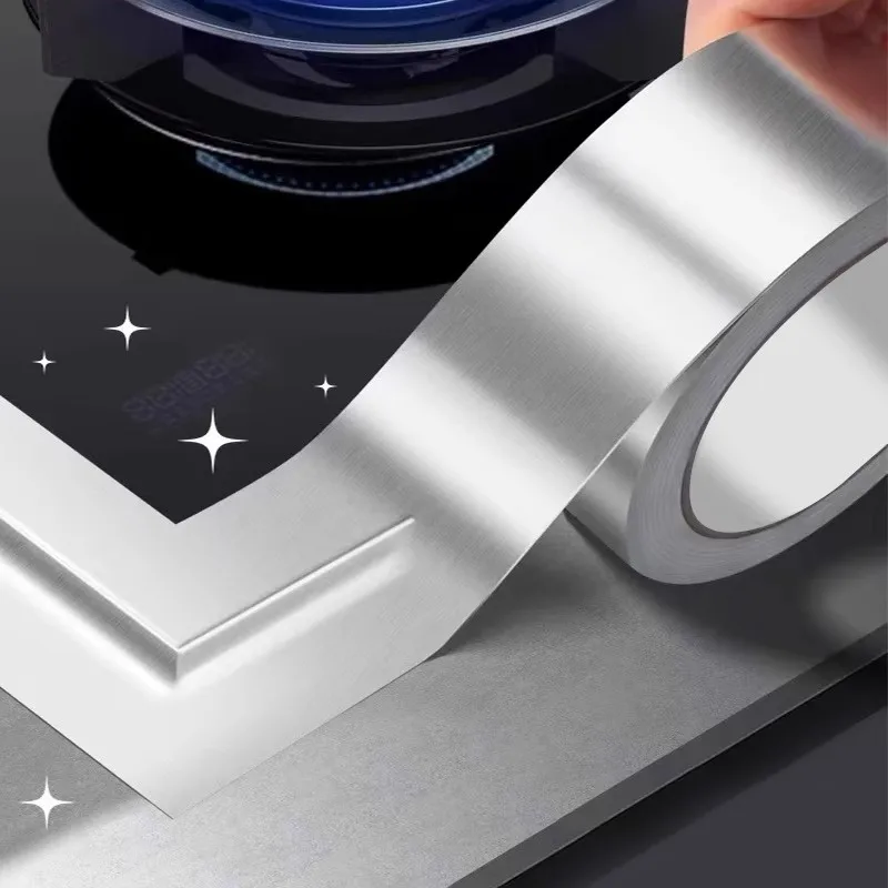 الفضة الألومنيوم احباط الشريط مقاومة للحرارة مانعة للتسرب المواد اللاصقة بقع مكافحة تسرب إصلاح شريط لاصق ملصقات المطبخ مقاوم للماء