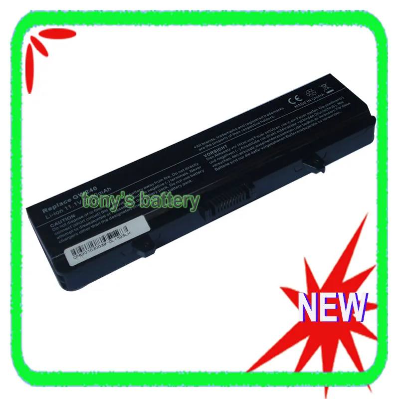 

6-элементный аккумулятор для Dell Inspiron 1525 1526 1545 1546 Vostro 500 GW240 RN873 M911G X284G