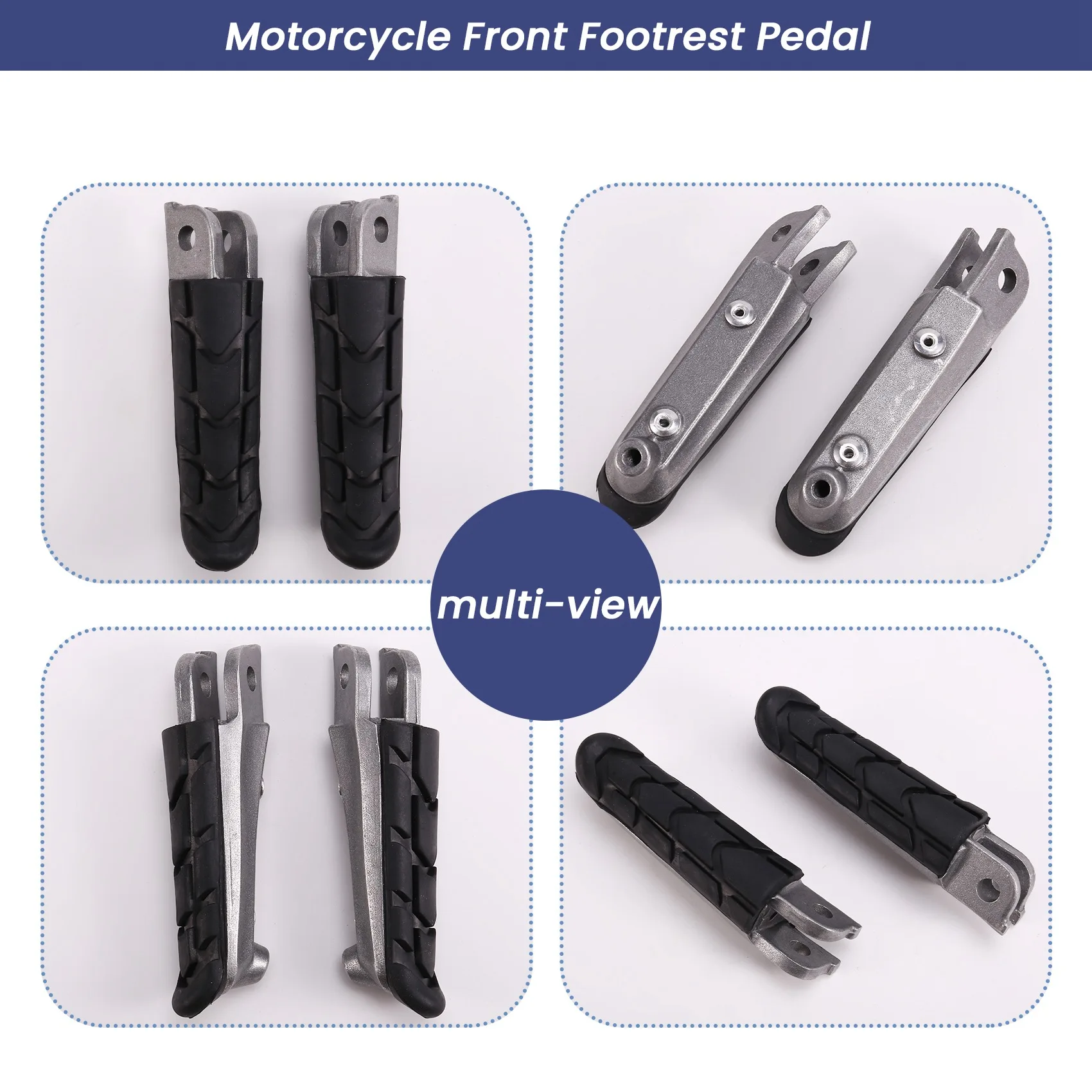 New Motorcycle Front Footrest Pedal Foot Pegs Foot Pegs Pedals For Honda CB250 CBR600F CB600F HORNET 600 NC700