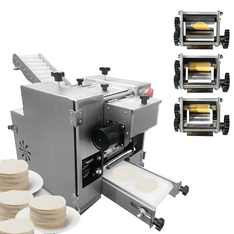 Small Flour Tortilla Roti Chapati Arabic Pita Bread Samosa Empanada Disc Dough Dumpling Wrapper Making Machine