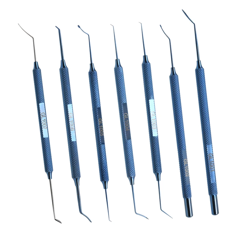 

GREATLH Titanium Alloy Eyelid Dissector Single/Double Ended Dissector Ophthalmic Surgical Instrument