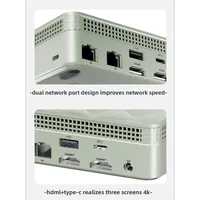 Intel N100 Mini Host Computer Desktop Dual Network Barebone Port Micro Office Portable Mini Host Home 3