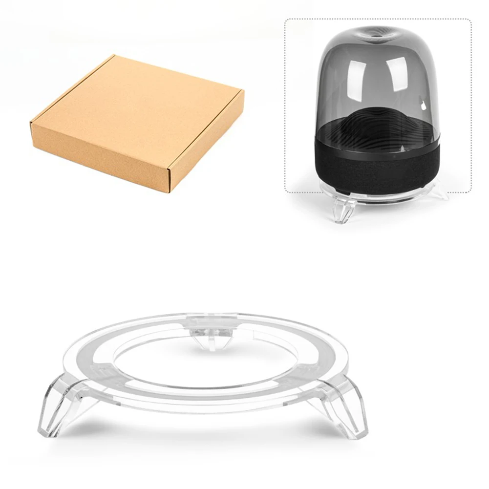 

1 шт. акриловая подставка для динамика Harman для Kardon Studio 3 и 4 стабильная база для хранения 21,4x21,4x4 см акриловый кронштейн для динамика