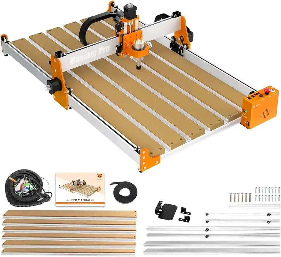 

FoxAlien 4080 Extension Kit with Upgraded Hybrid Spoilboard for Masuter Pro CNC Router Machine Working Area Extend