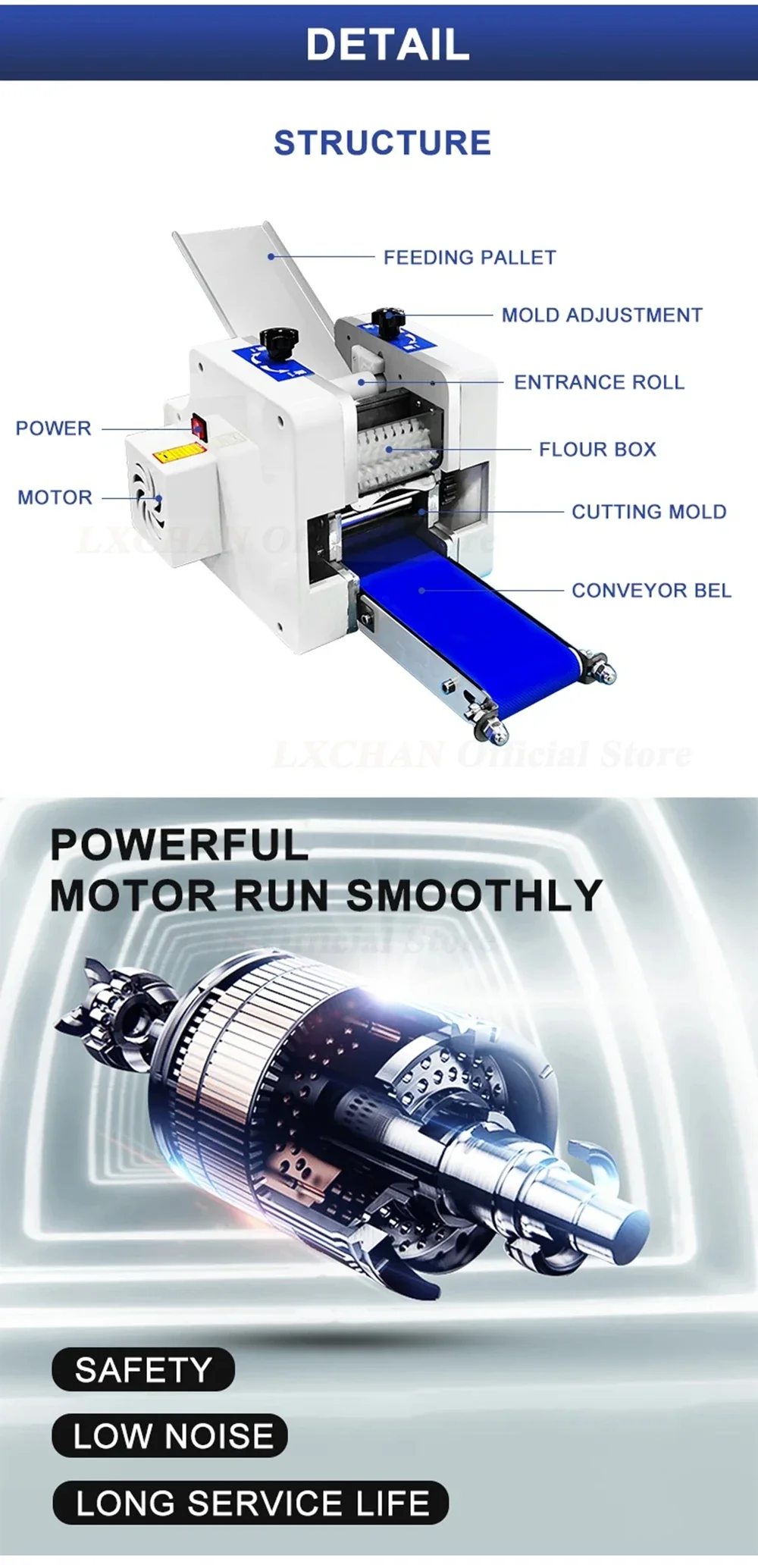 HomeWise Commerciale Automatico Gnocco Wrapper Maker Pressa per Pasta Macchina per Noodles Maker Utensili da cucina di dimensioni multiple