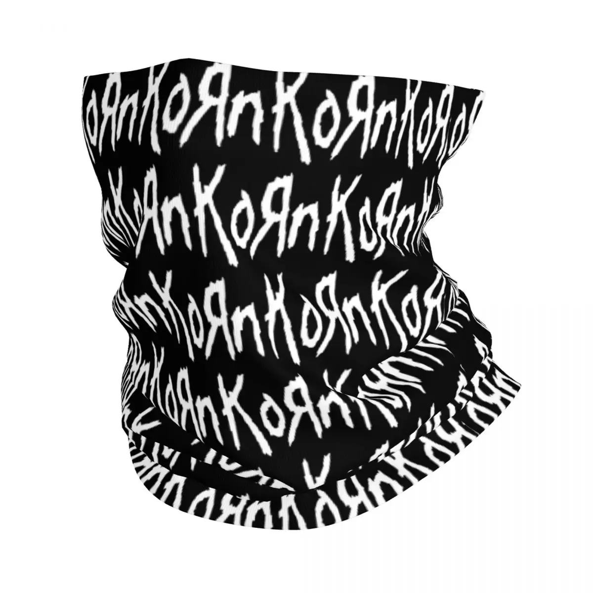 Custom Korns Logo And Symbol Bandana Winter Neck Warmer Men Windproof Wrap Face Scarf for Hiking Rock Band Gaiter Headband