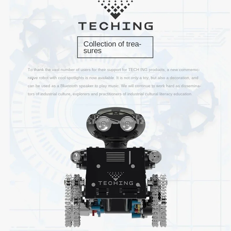 TECHING 160 adet DIY Robot kiti robotik inşa motor tertibatı kiti eğitici oyuncak DIY hediye