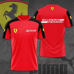 FORMULA1 Men's Racing Print 3D T-shirt Quick-drying Short Sleeve Outdoor Sports Essential