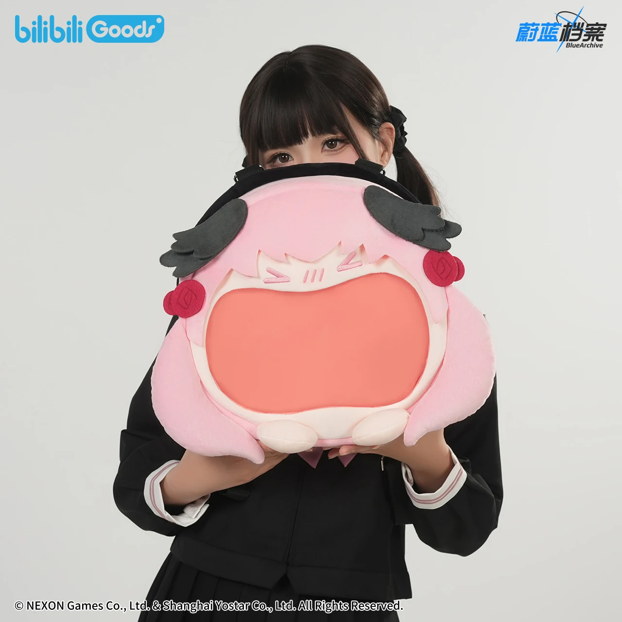 حقيبة ظهر Shimoe Koharu القطيفة الأصلية Itabag الأزرق الأرشيف تأثيري حلي طالب سستة رسول حقيبة كتف هدية عيد ميلاد #3