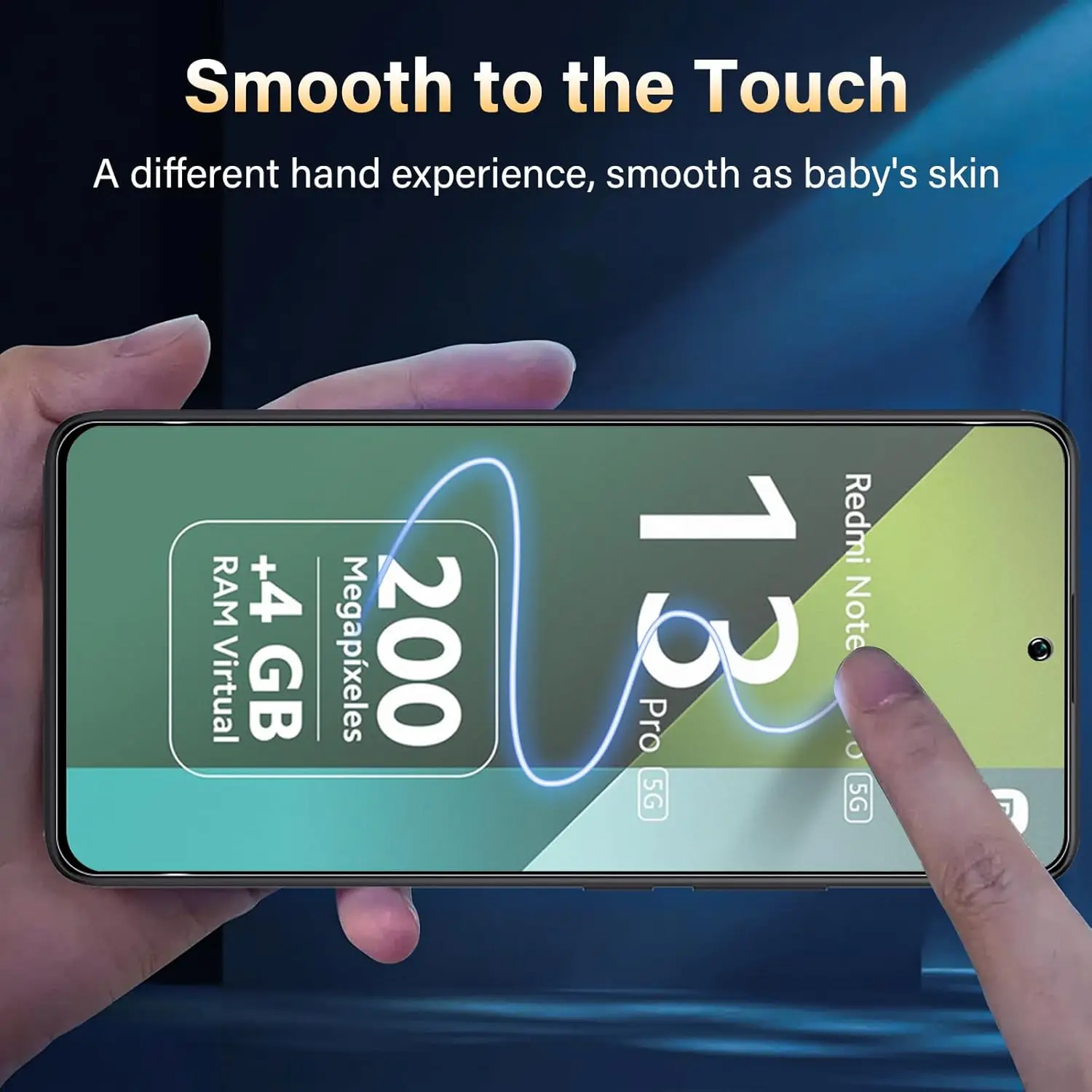 2/4 قطعة من الزجاج المقسى غير اللامع لهاتف Xiaomi Redmi Note 13/13 Pro 4G/5G HD واقي شاشة #3