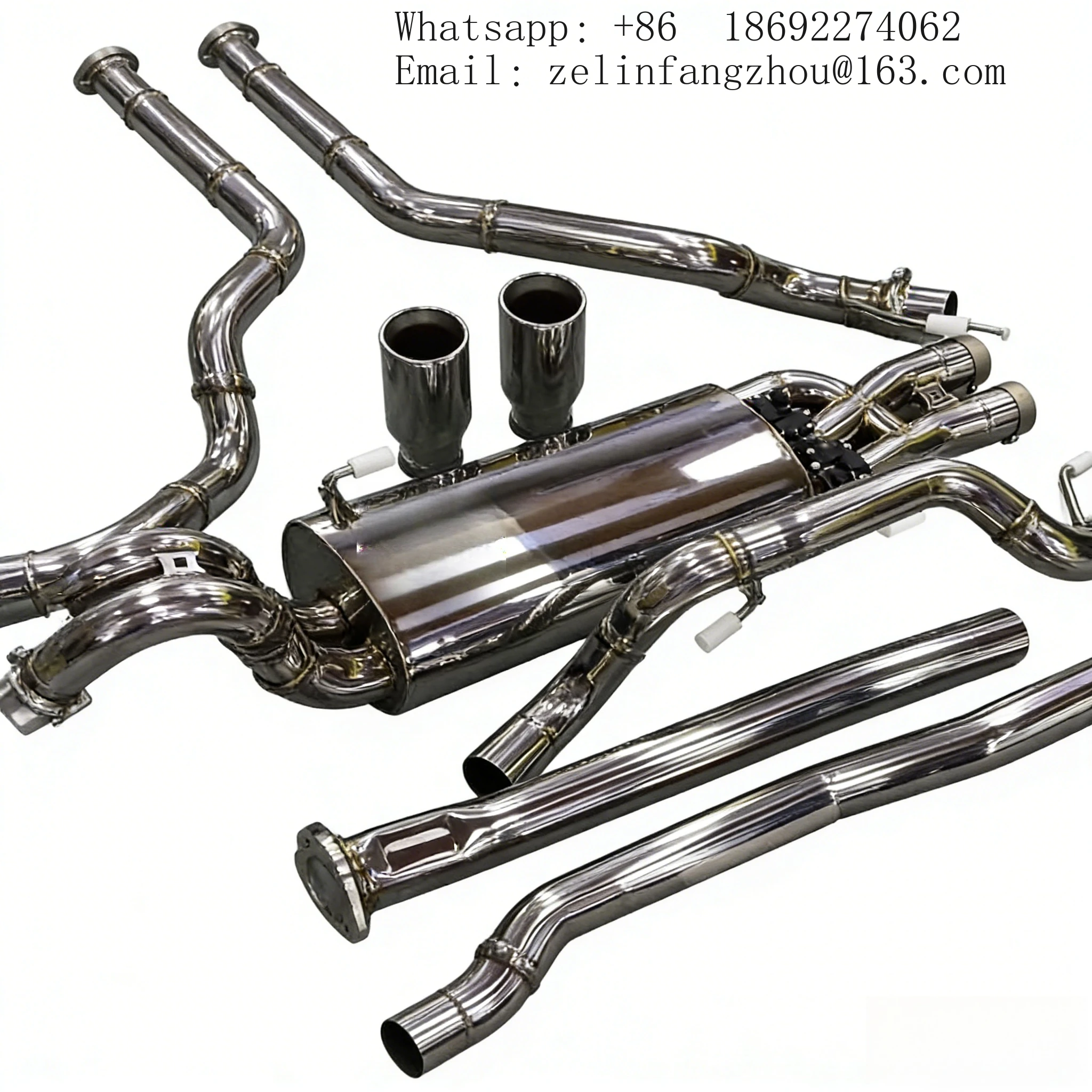 SS304 Valvetronic Catback Exhaust System For Ford Raptor F150 2023 TIG Welding High Performance Muffler Auto Parts